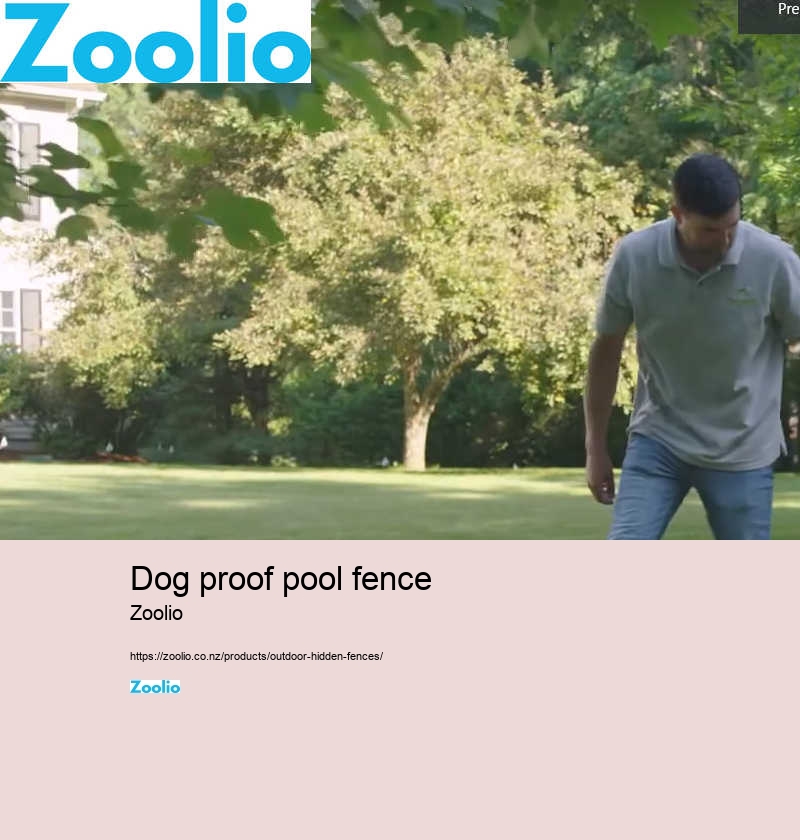 dog proof pool fence